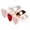 MyPlayToys Plug Bijou Anal Gold Heart M 7 x 3.4cm Rouge